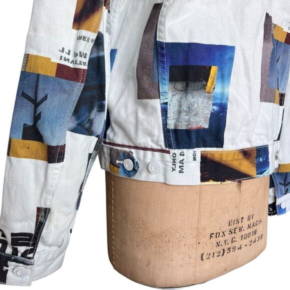 BDG Urban Outfitters Graphic Men’s Denim Jacket Size Medium - Picture 5 of 8